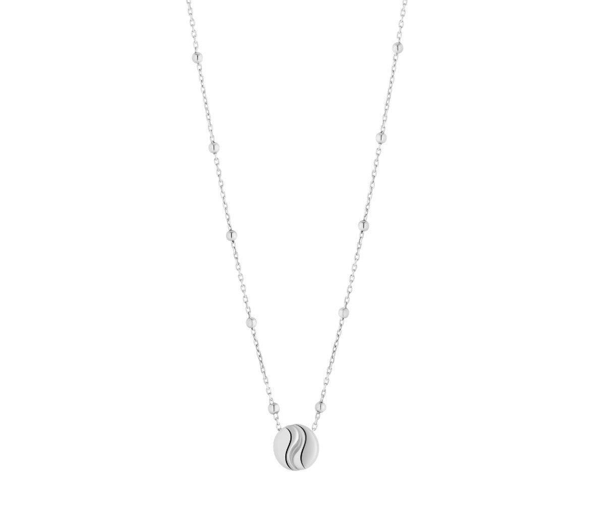 Silver Bean Necklace