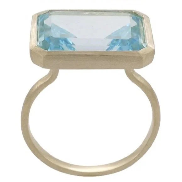 9ct Gold Sky Blue Topaz Ring