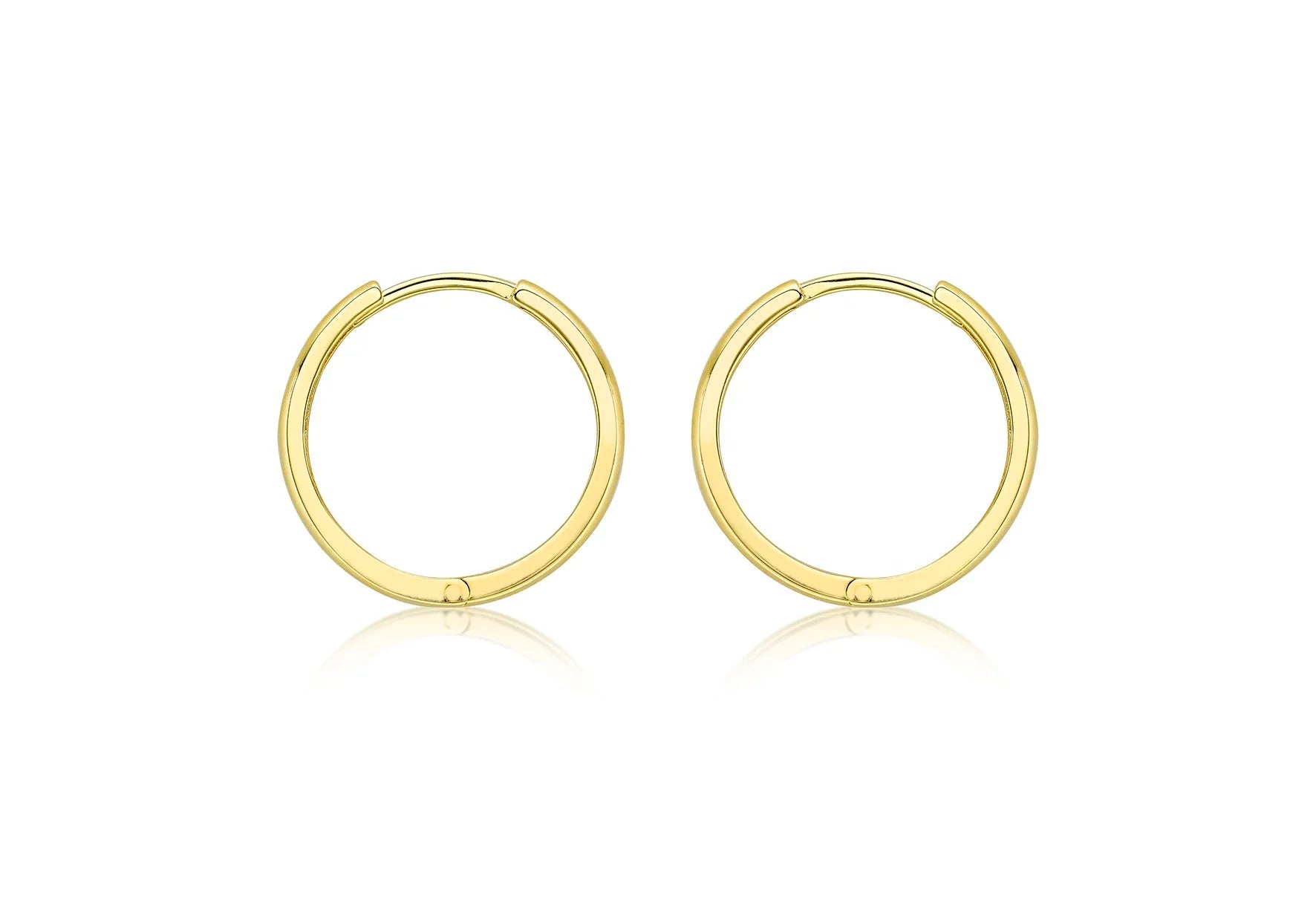 9ct Gold 17mm Huggie