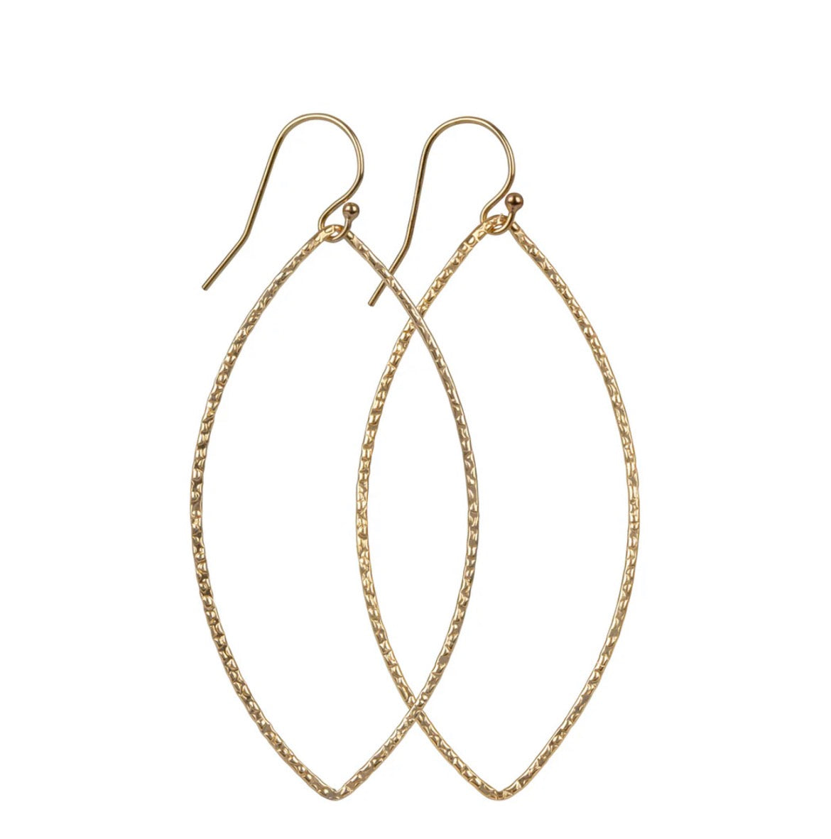 Large Textured Oval Earrings