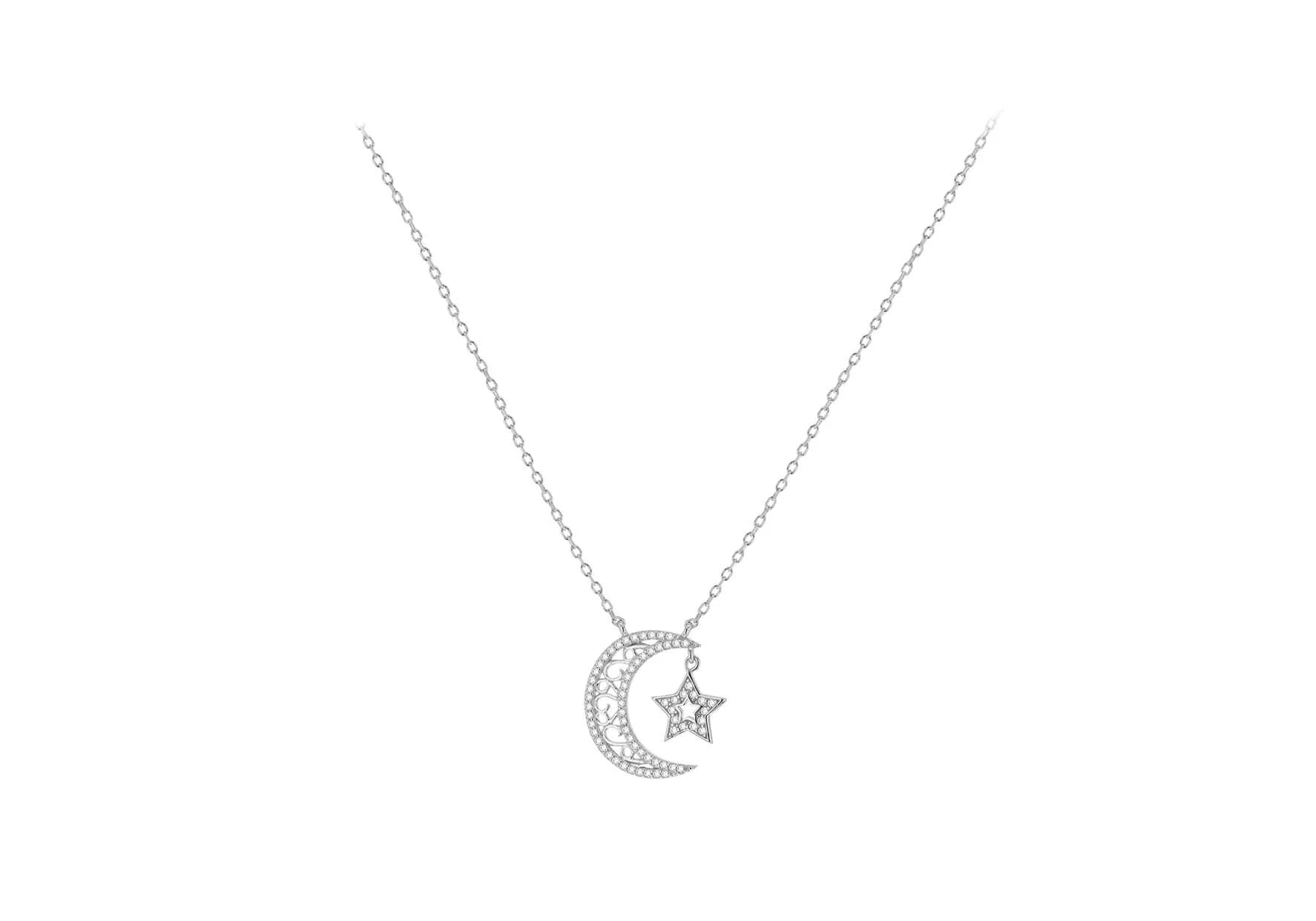 Silver Moon Necklace