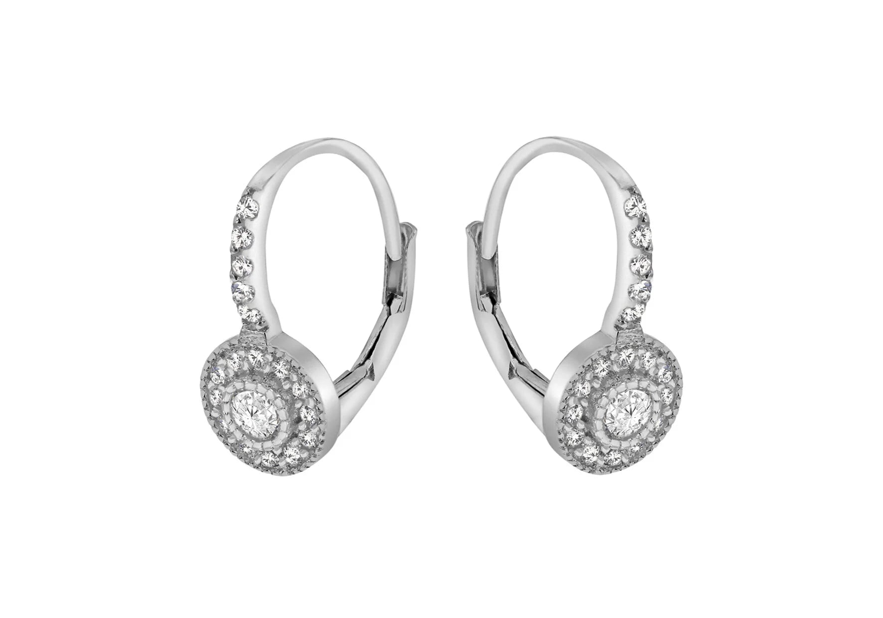 Silver Cz Drop