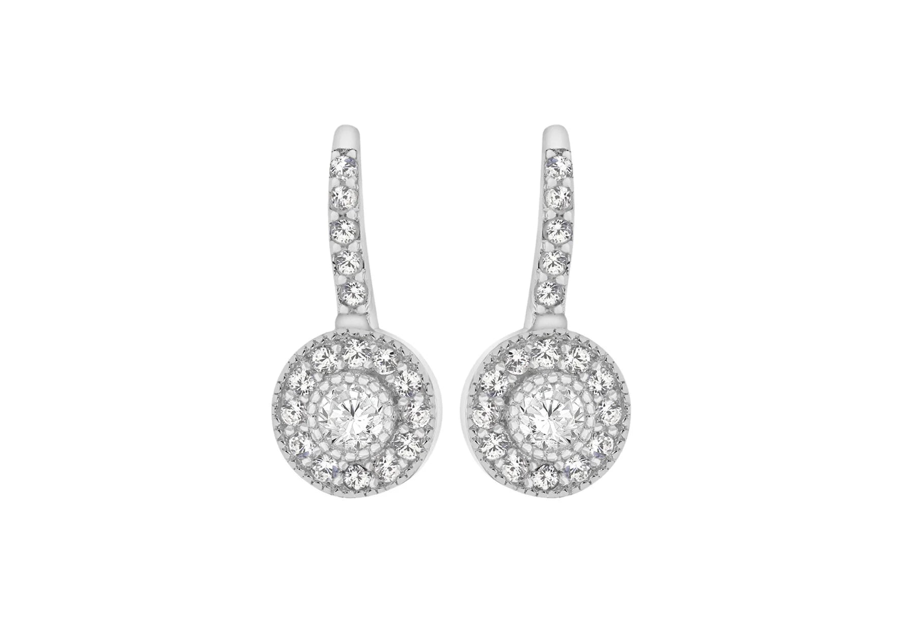 Silver Cz Drop