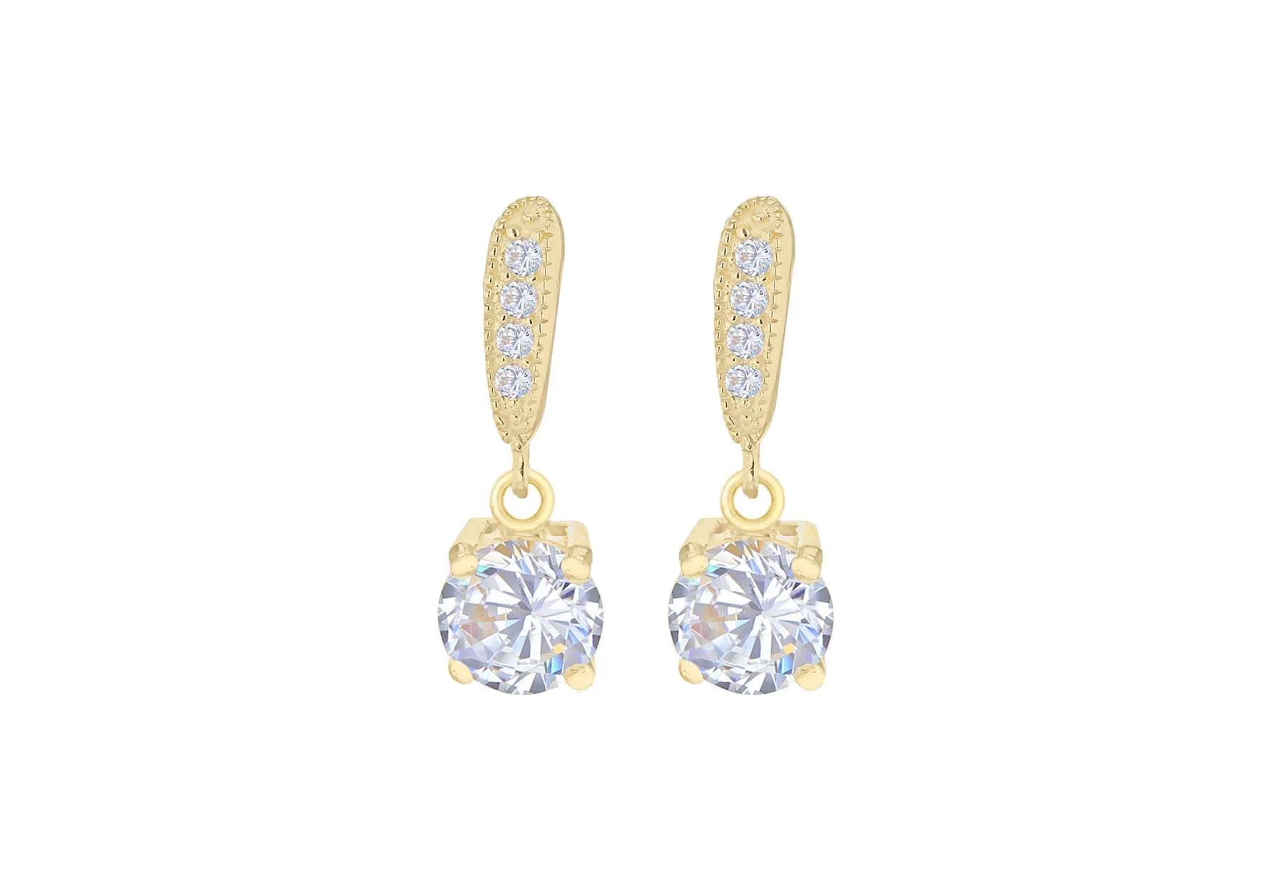 Gold Cz Drop