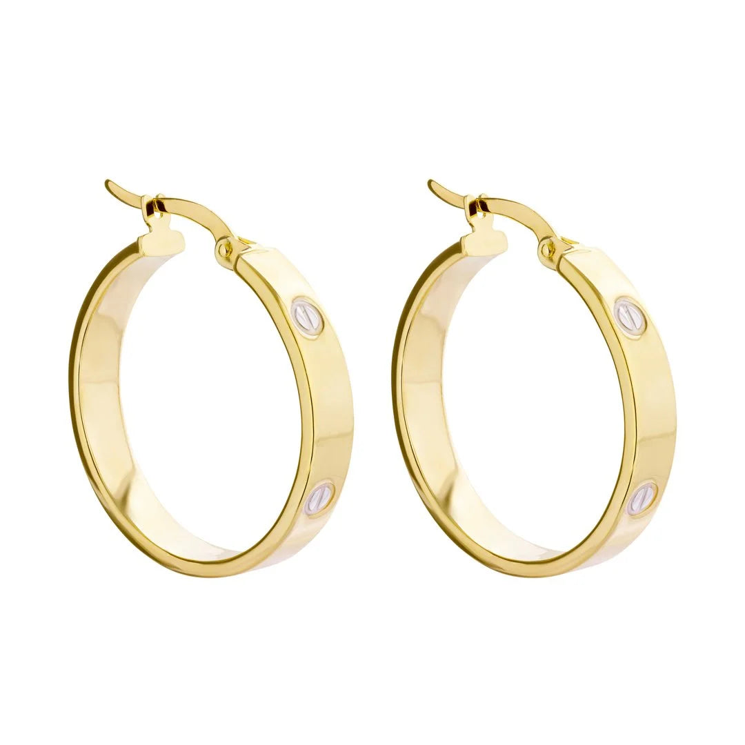 9ct Gold Delux Hoop