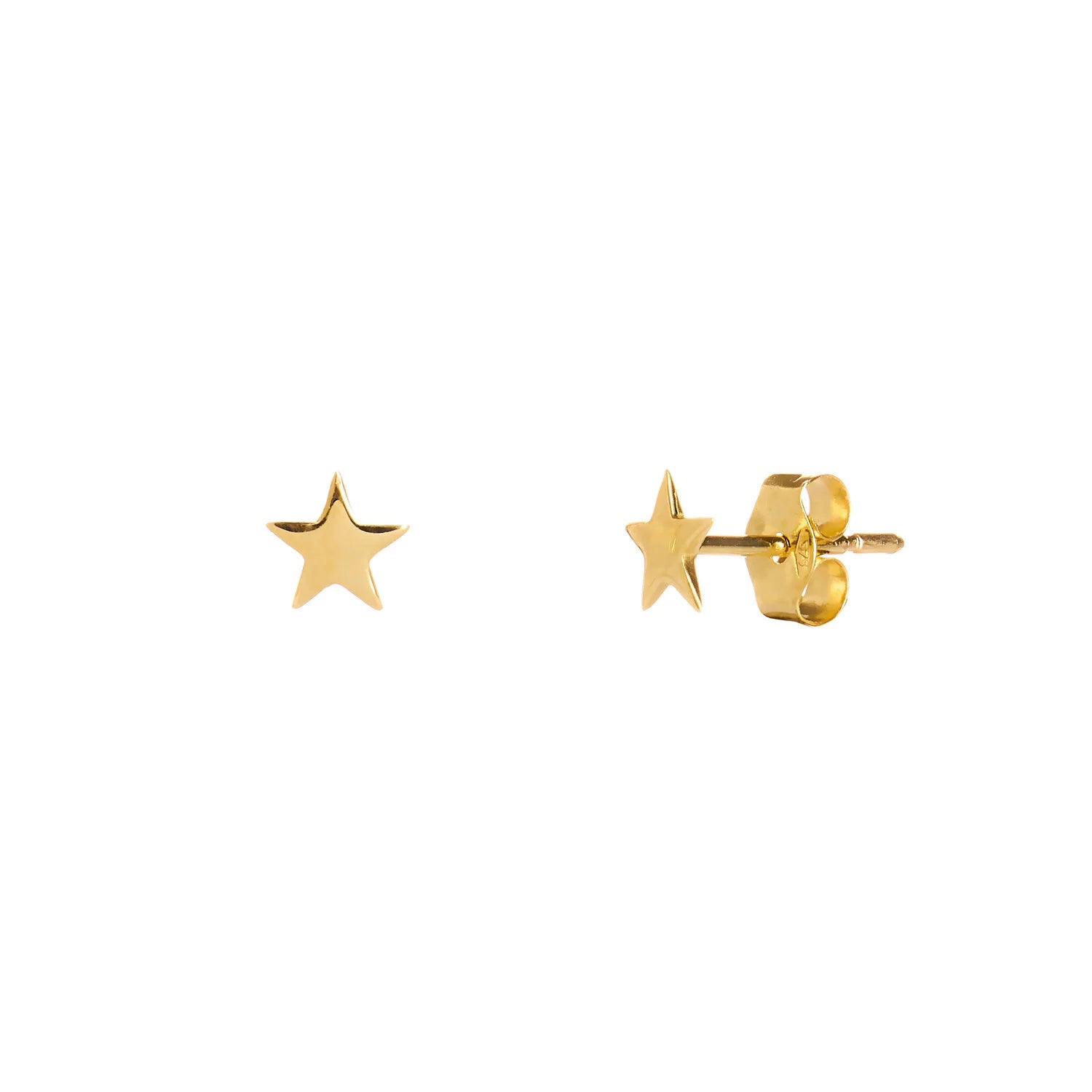 9ct Gold Star Stud
