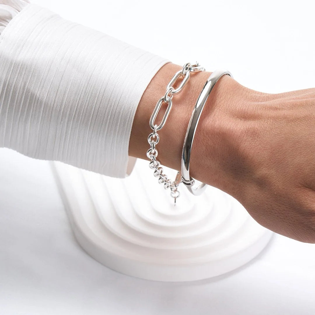 Silver Rolo Bracelet