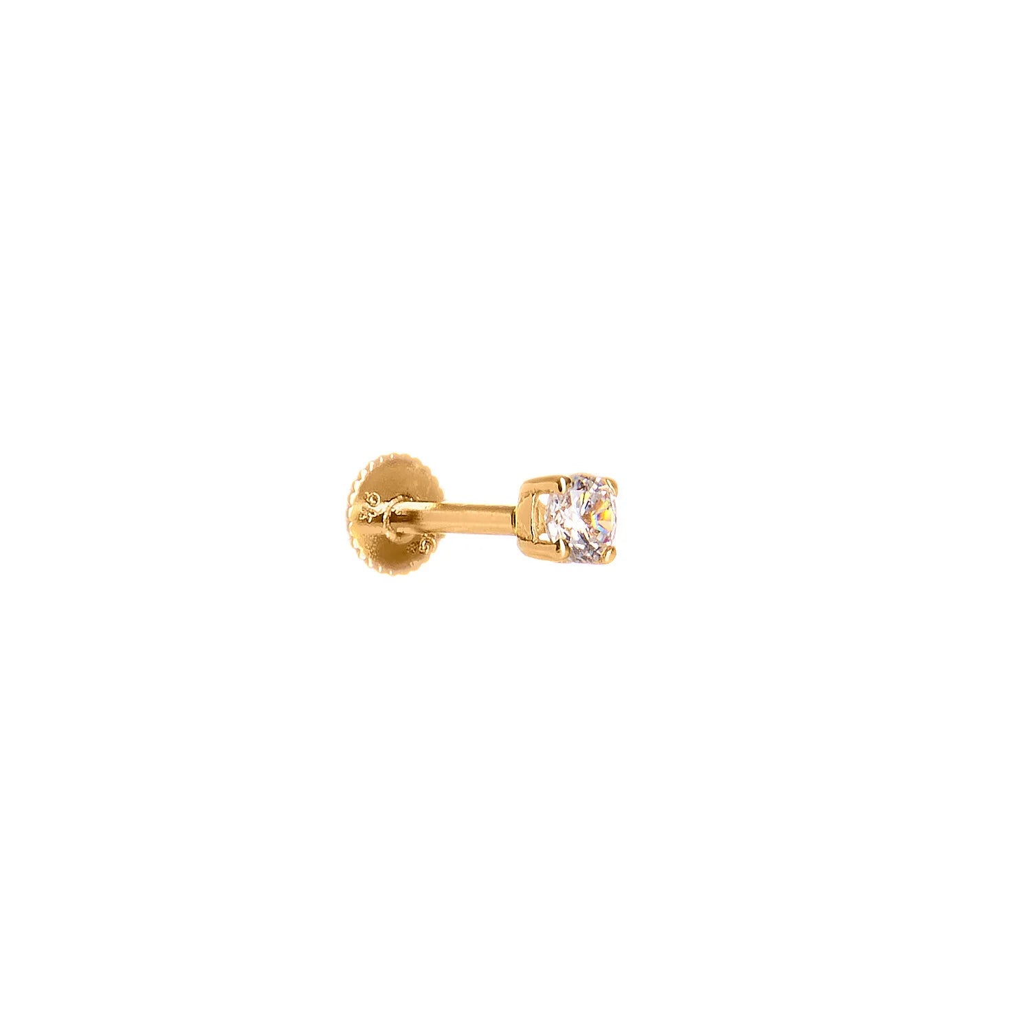 9ct Gold Cubic Flatback