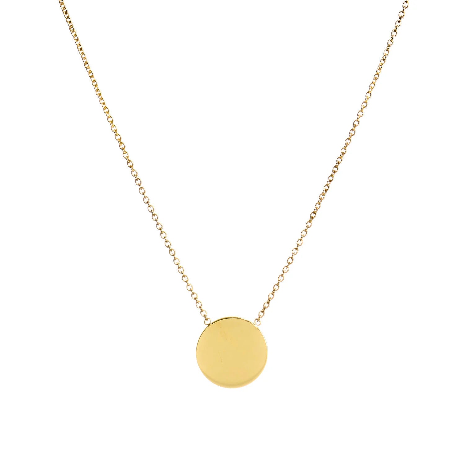9ct Gold Disc Necklace