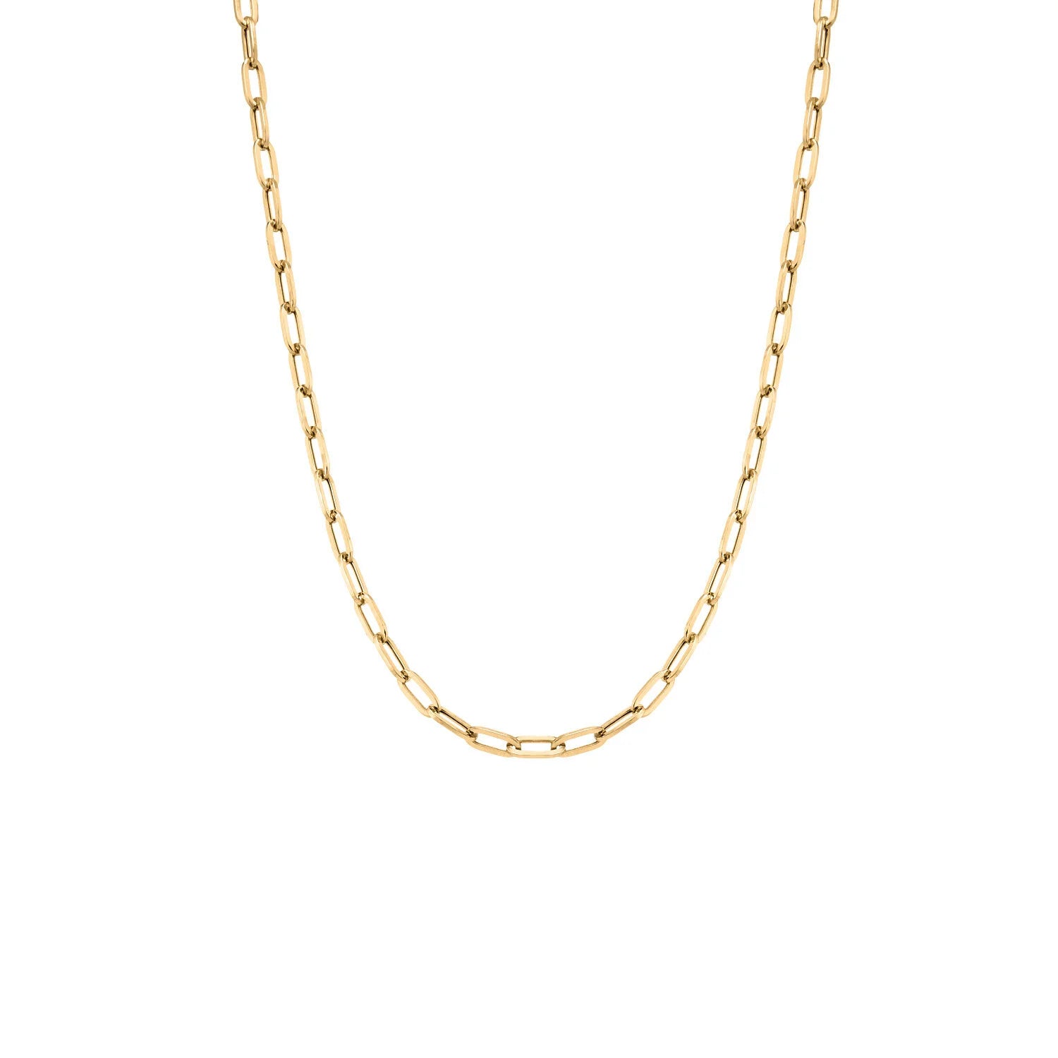 9ct Gold Medium Paperclip Chain Necklace