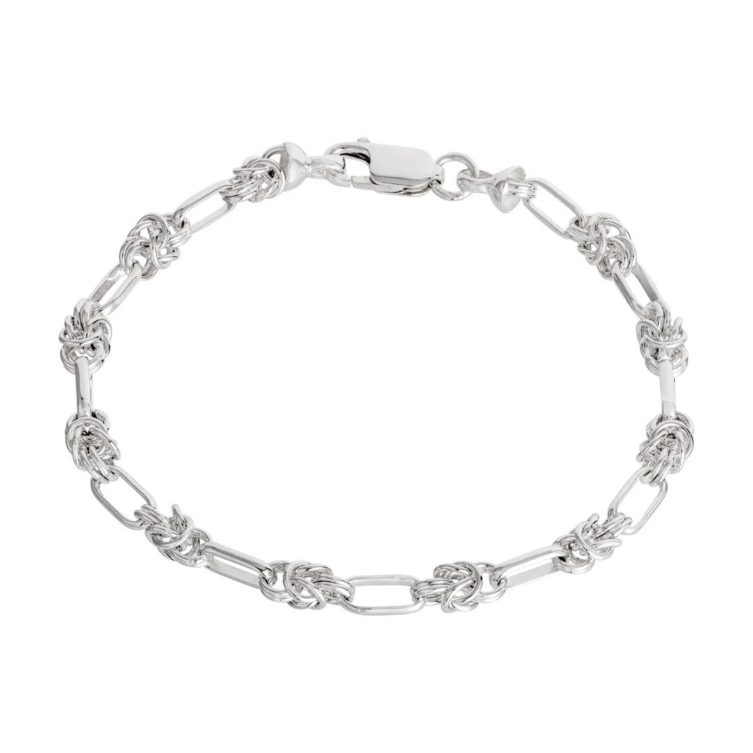 Silver Knot Link Bracelet