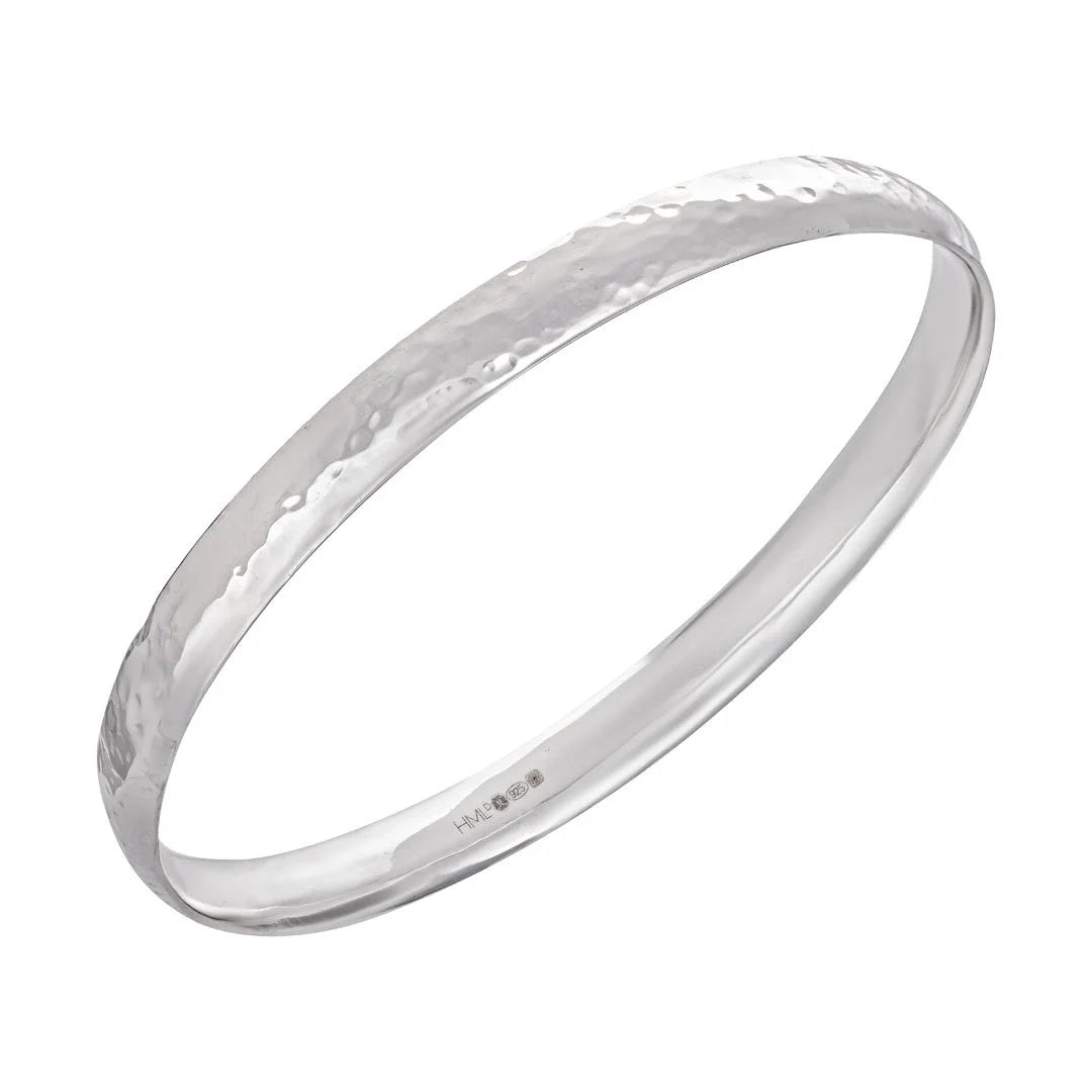 Silver Large Bangle