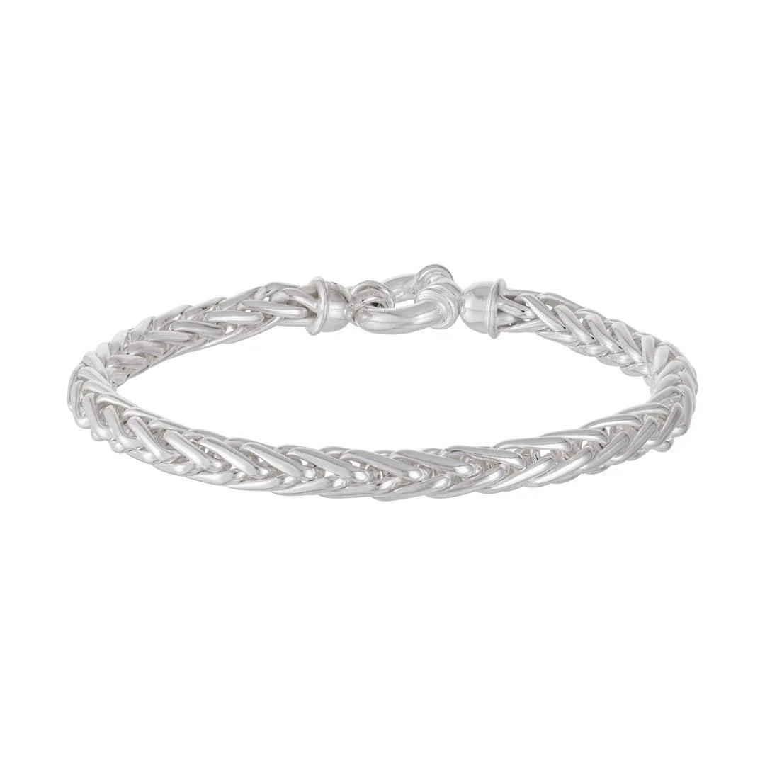 Silver Rope Weave Bracelet