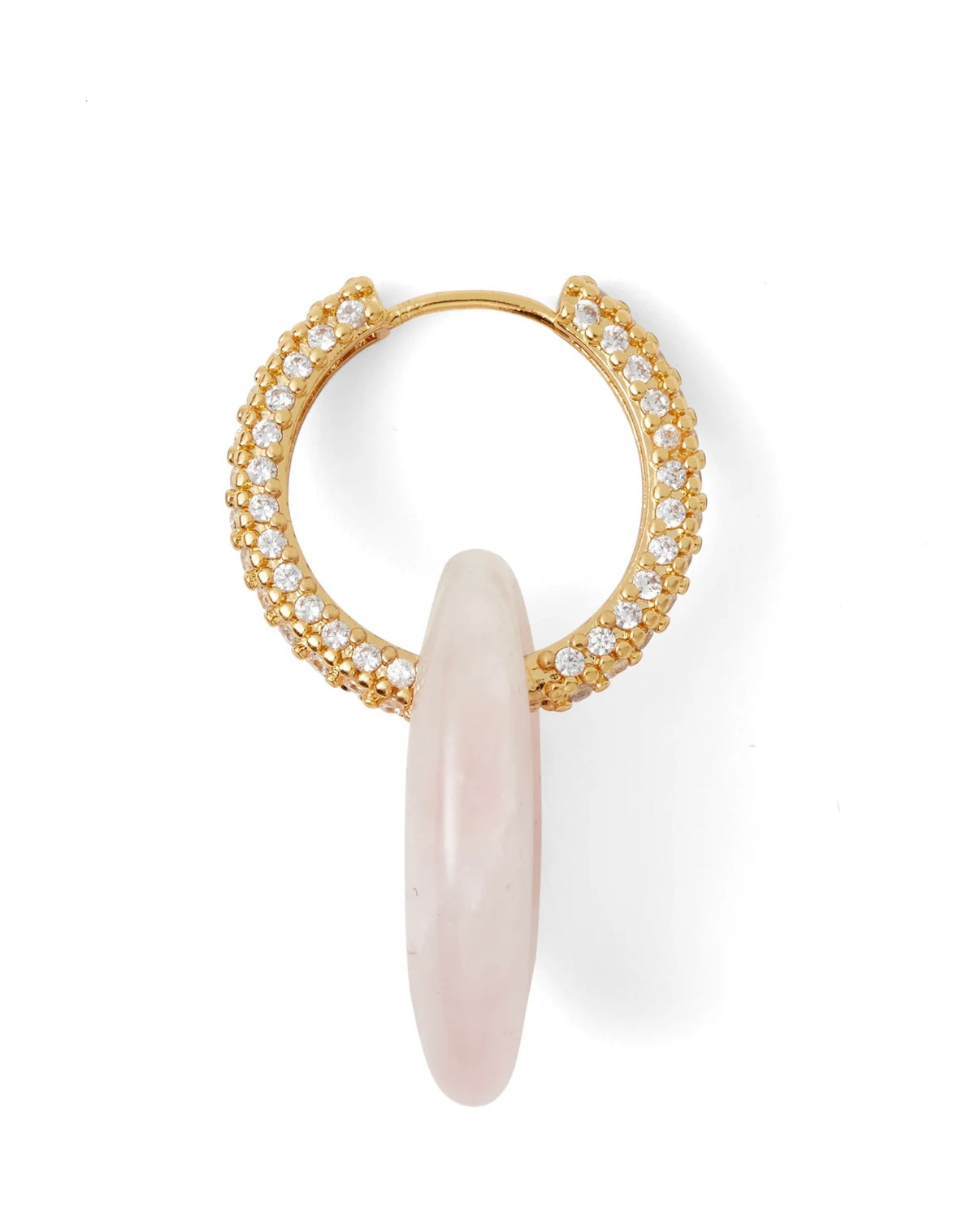 Infinity Hoops - Rose Quartz