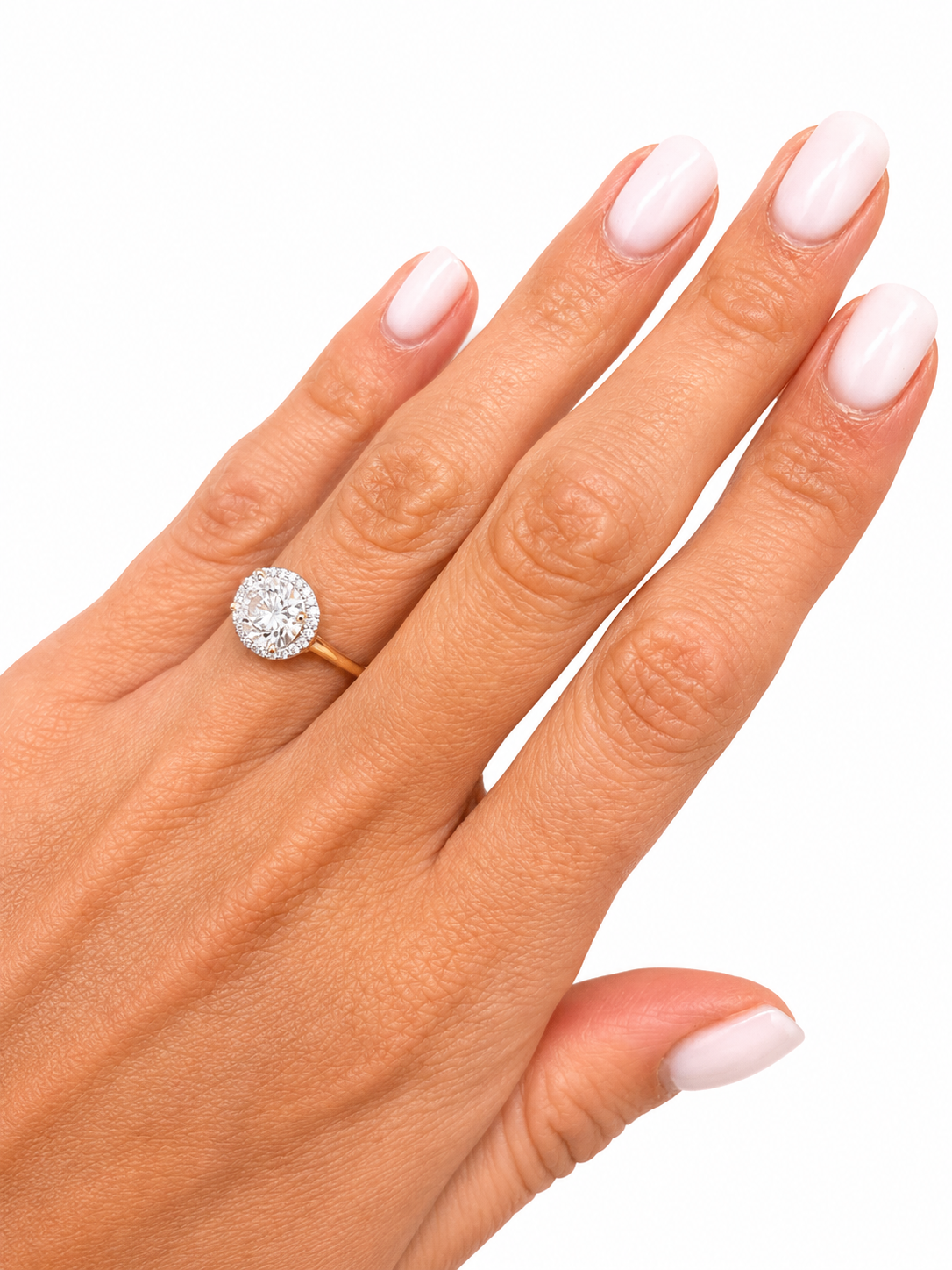 9ct East West Cluster Ring