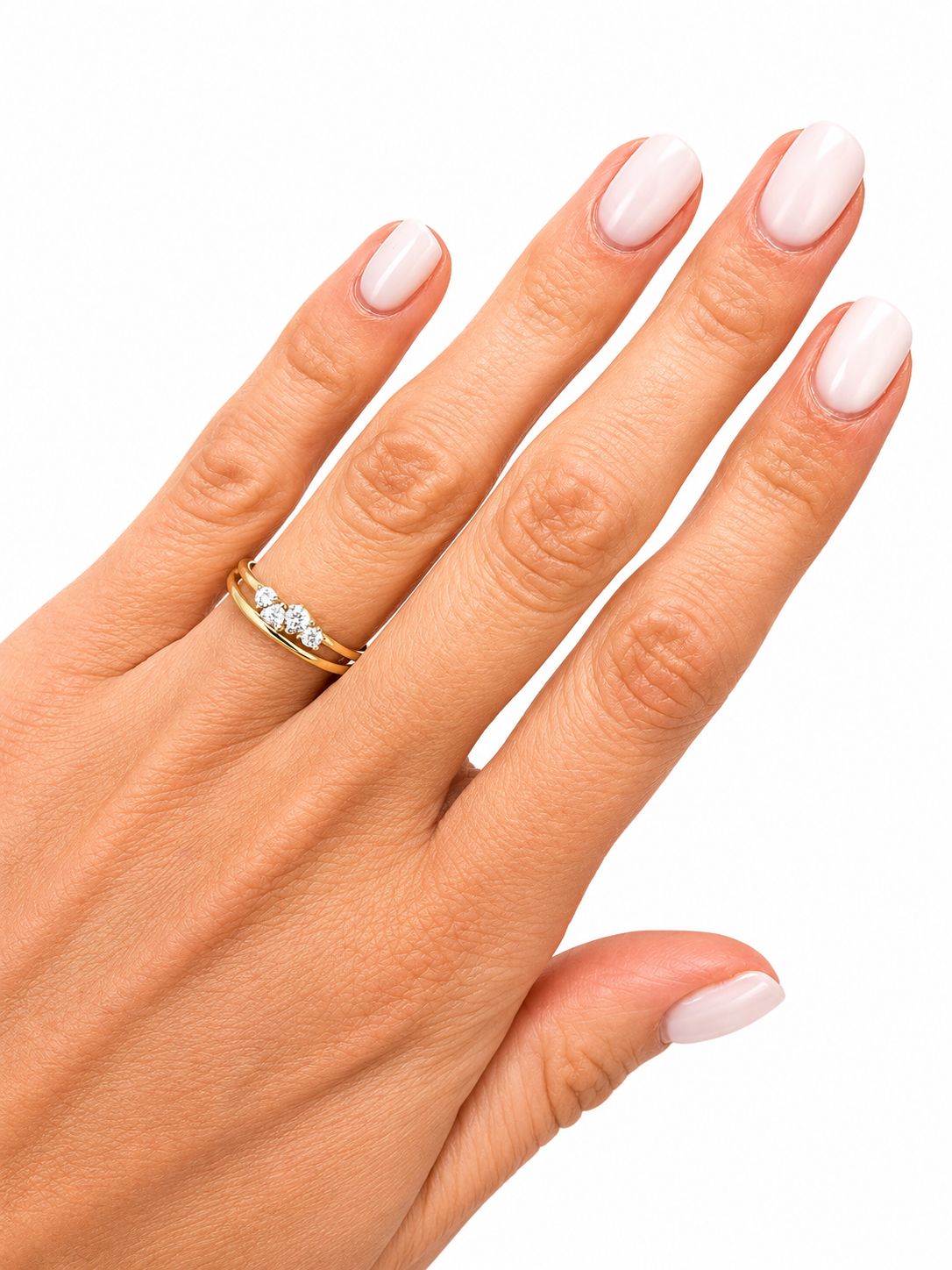 9ct Layered Cluster Ring