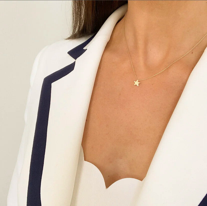 9ct Gold Star Necklace