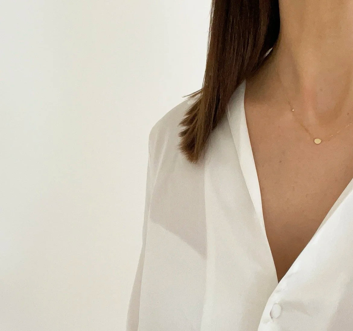 9ct Gold Tiny Disc Necklace