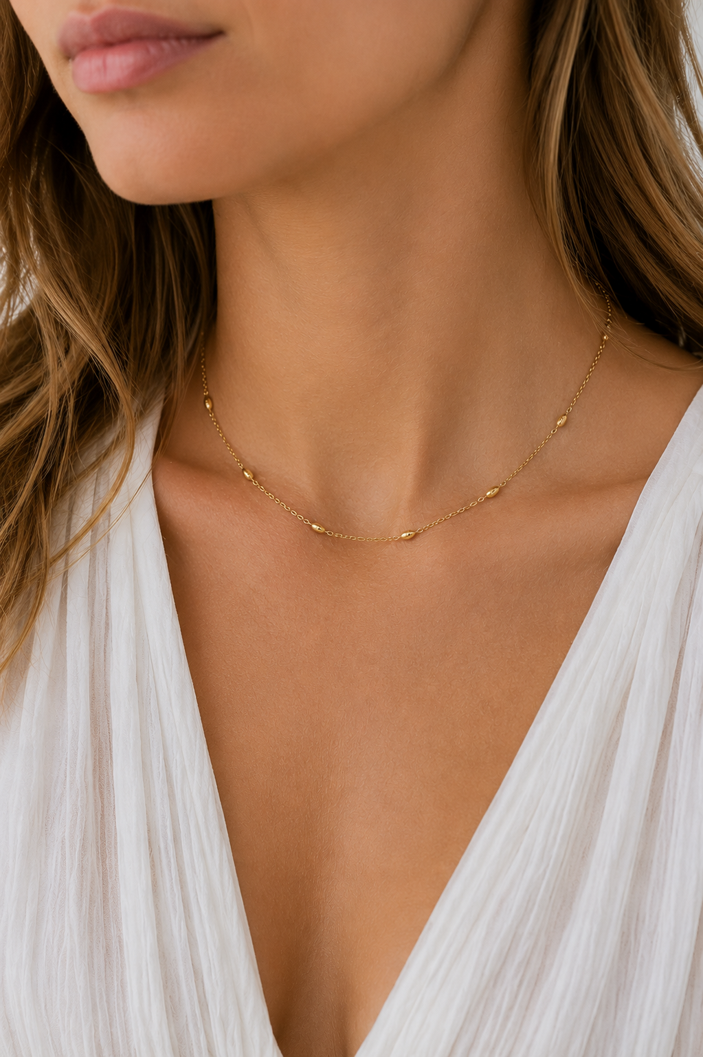 Bean Satellite Necklace