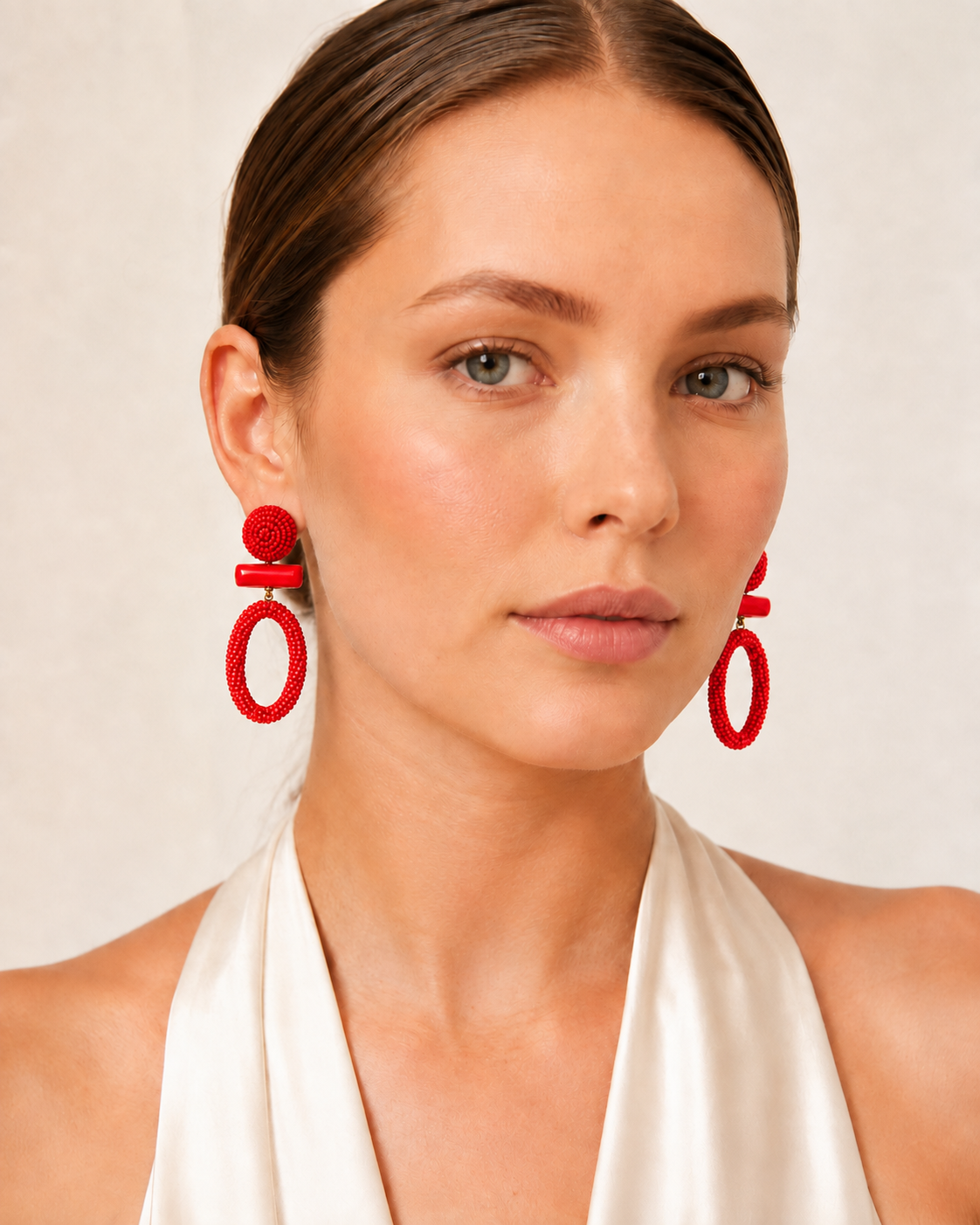 Red Yolanda Earrings