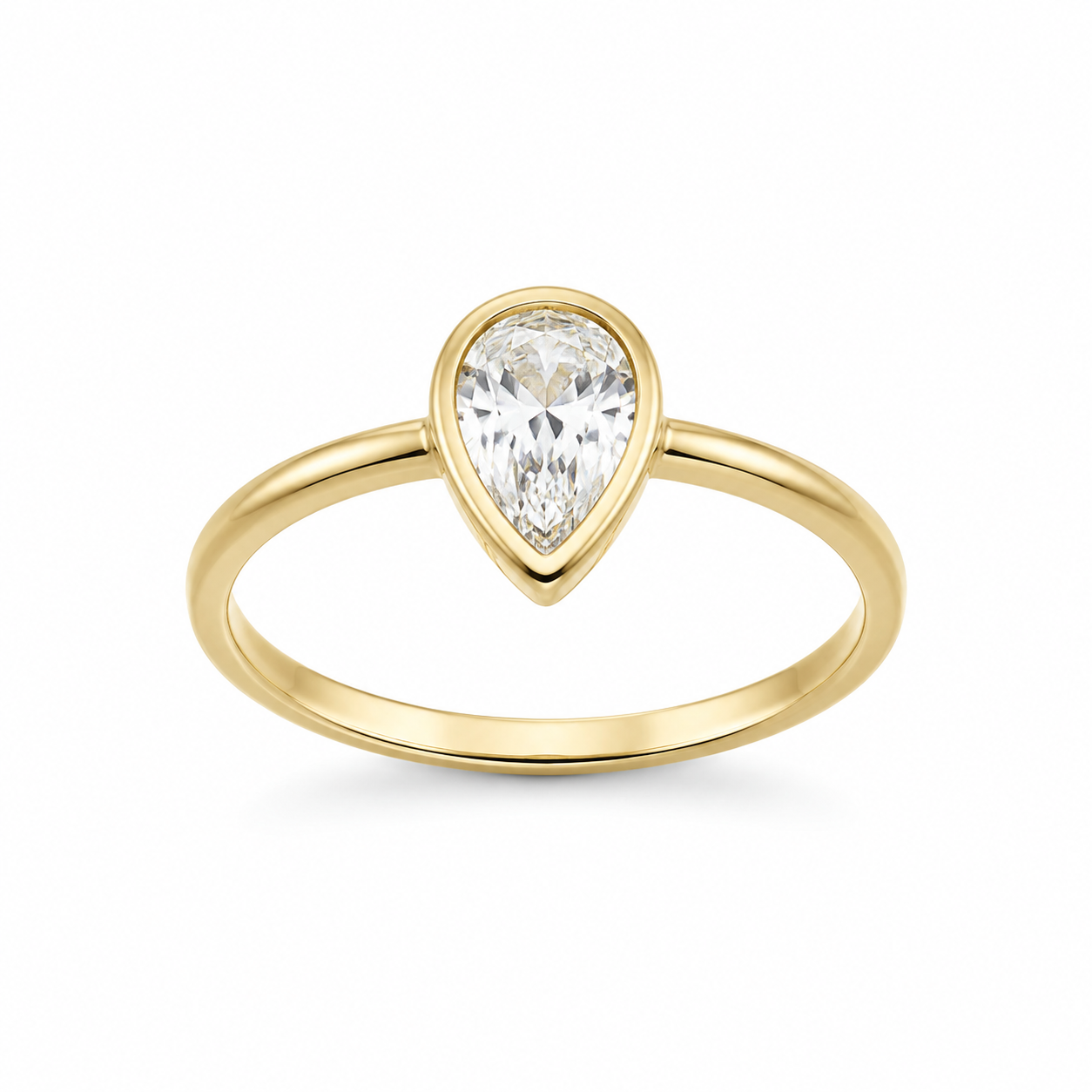 9ct Gold Dewdrop Ring
