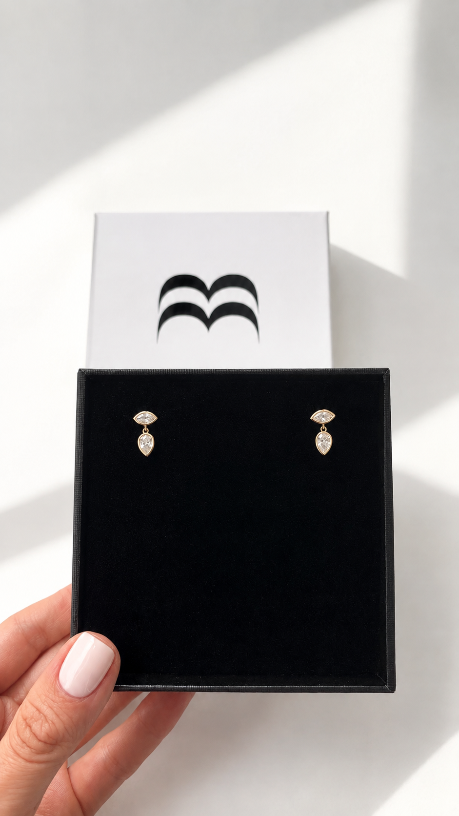 9ct Gold Dewdrop Drop Earrings
