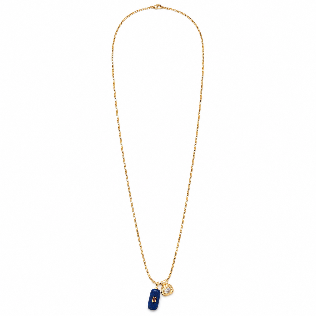 Serafina Necklace Navy Agate