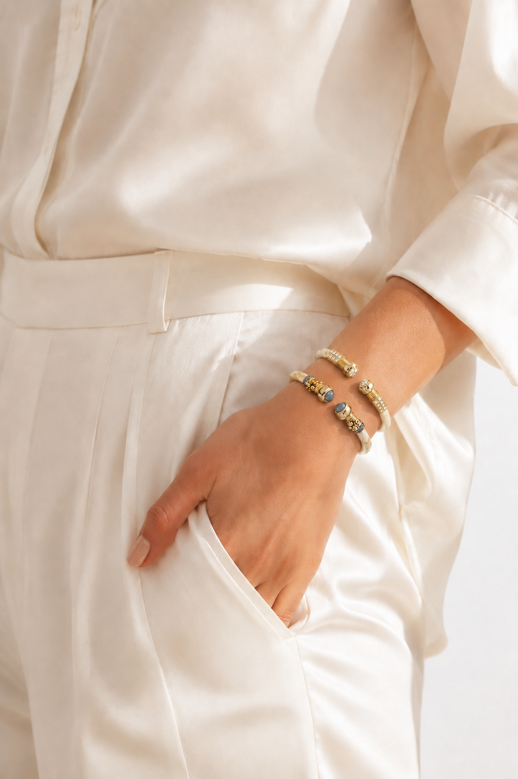 Sari Bis Bracelet Ivory