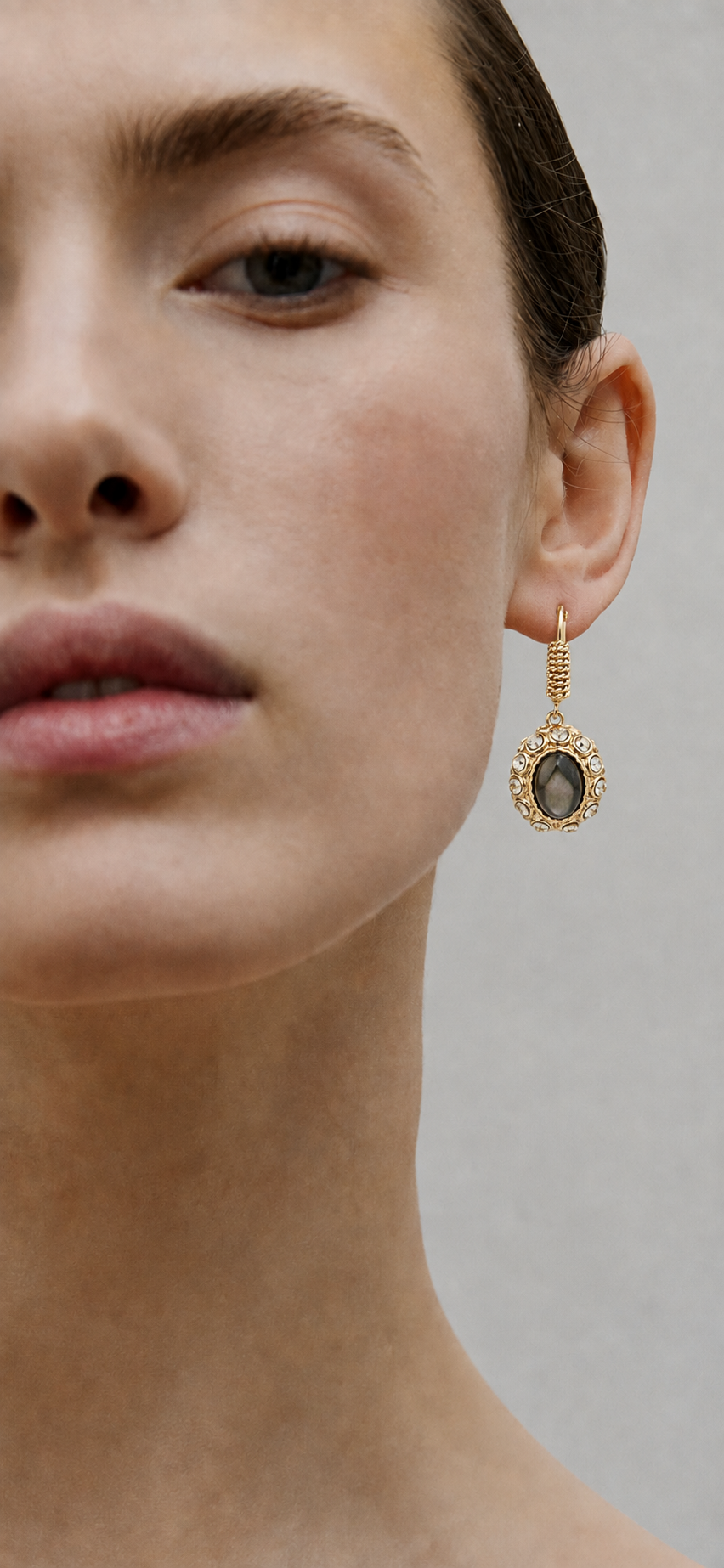 Tao Splash Earrings Crystal