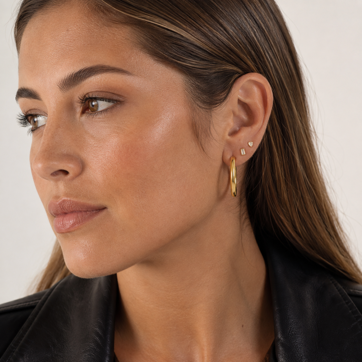 Mini Gold Triangle Studs