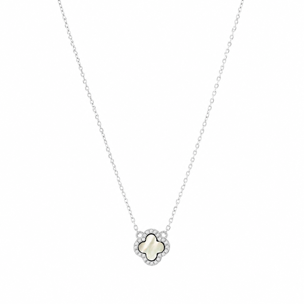 Silver Clover Necklace