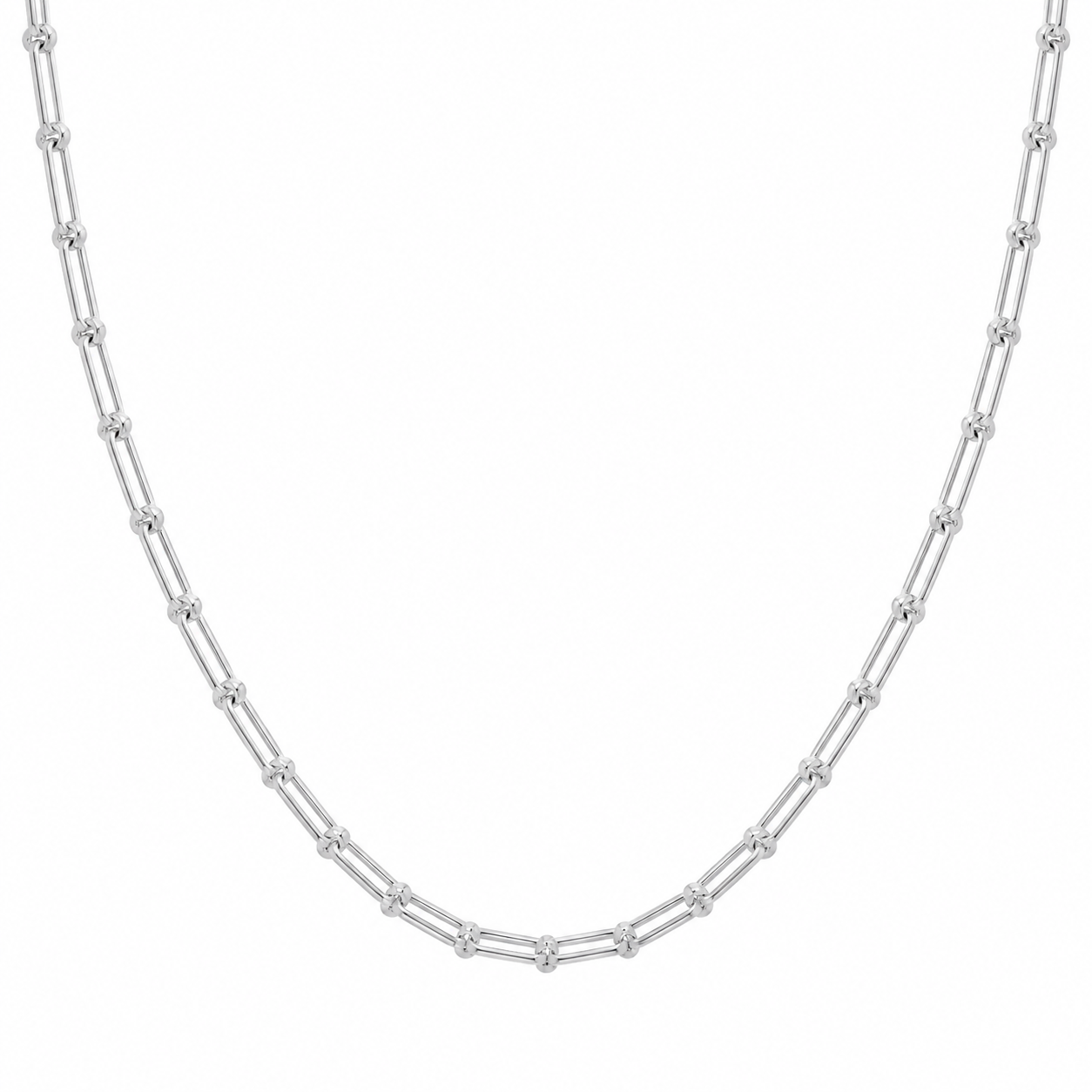 Silver Linked Chain Necklace