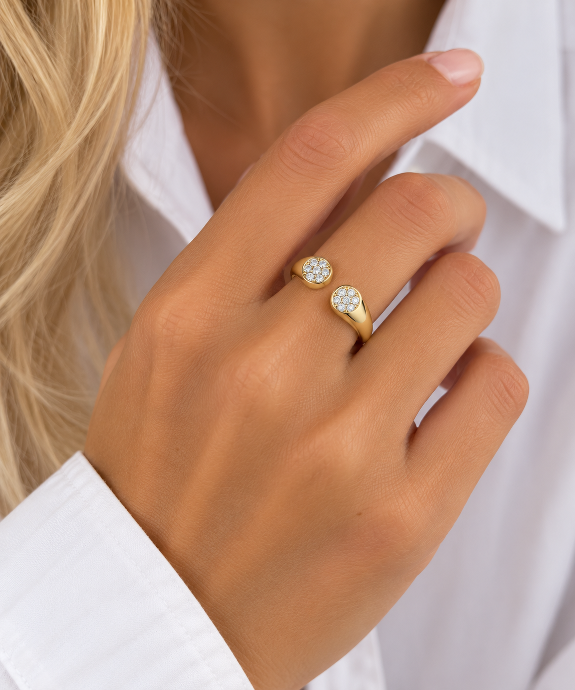 9ct Gold Open Cluster Ring