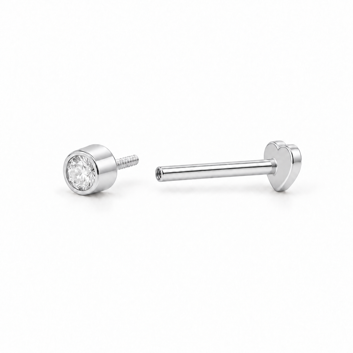 Silver Cubic Flatback
