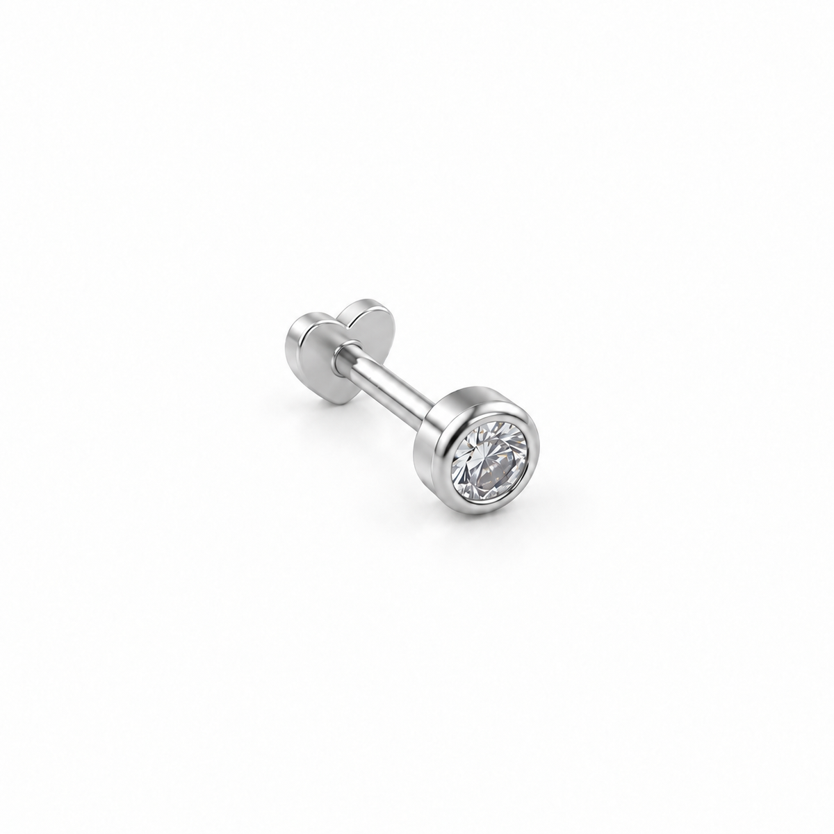 Silver Cubic Flatback