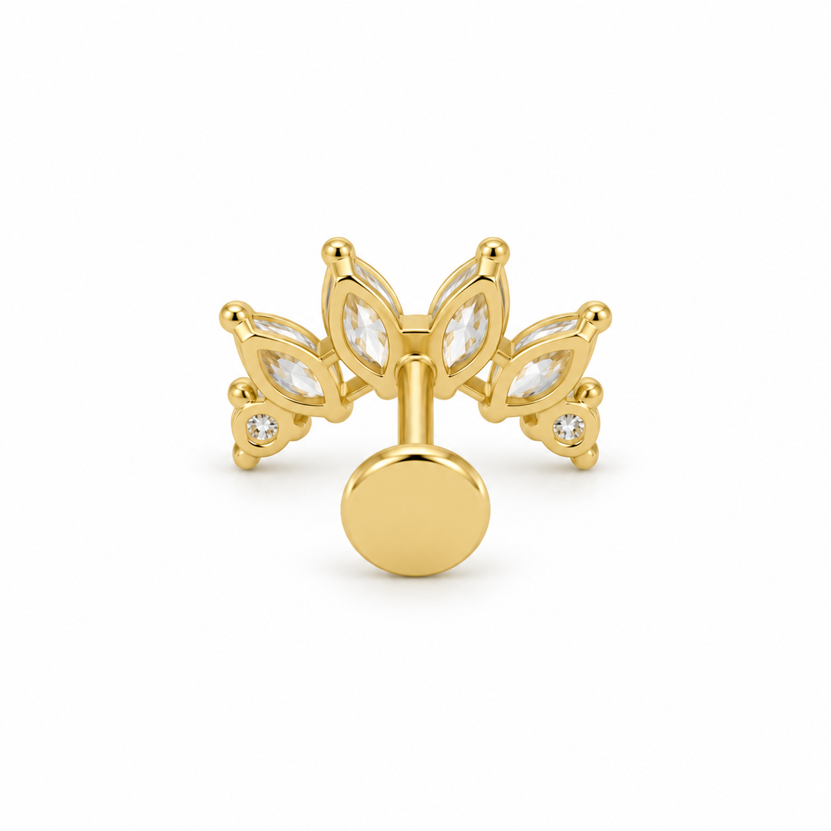 Gold Fan Flatback
