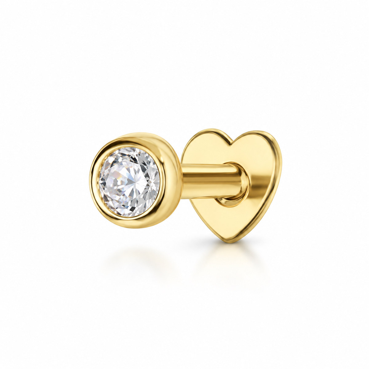 Gold Cubic Flatback
