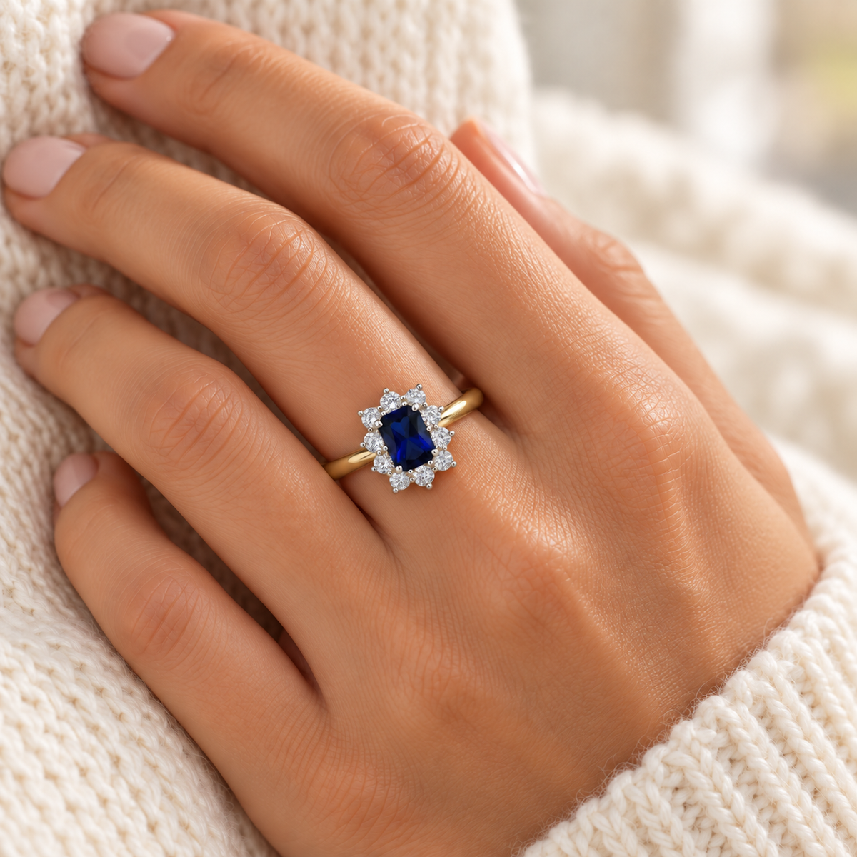 Gold Sapphire Ring