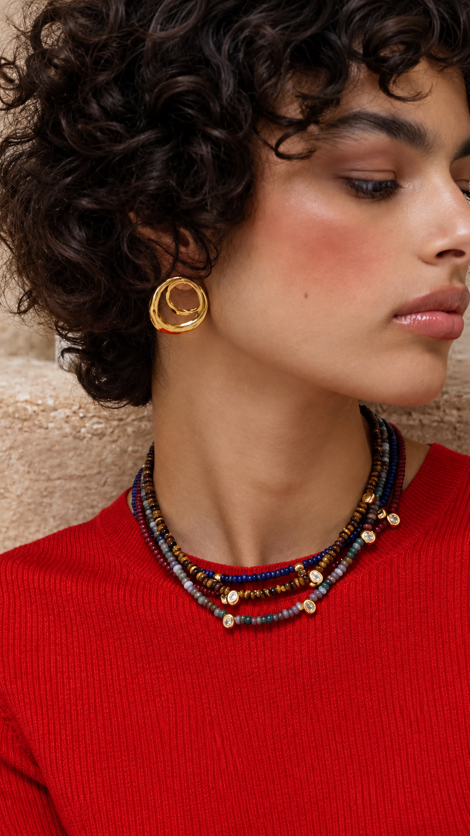 Lucie Necklace Tiger Eye
