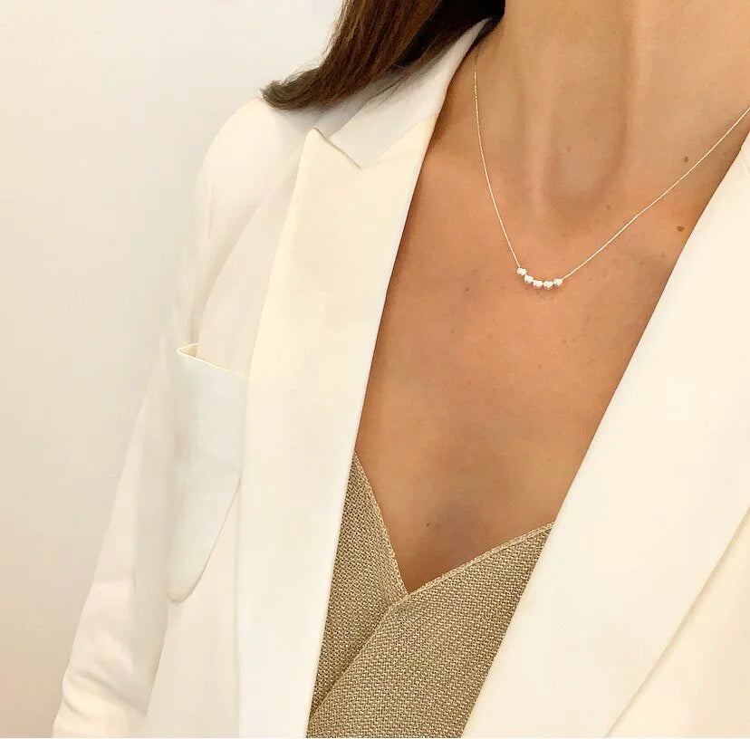Silver Bead Necklace