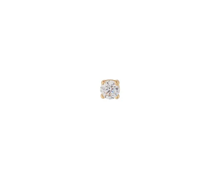 9ct Gold Cubic Flatback