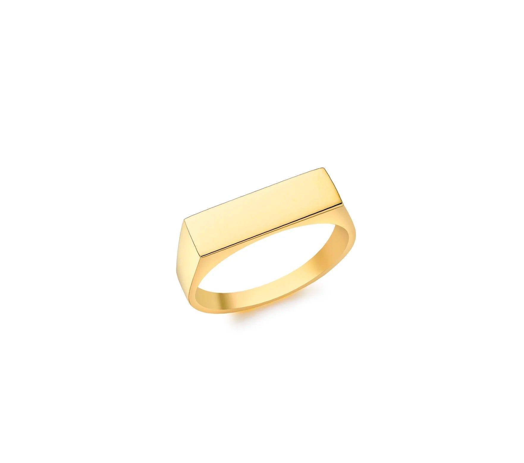 9ct Gold Rectangular Signet Ring