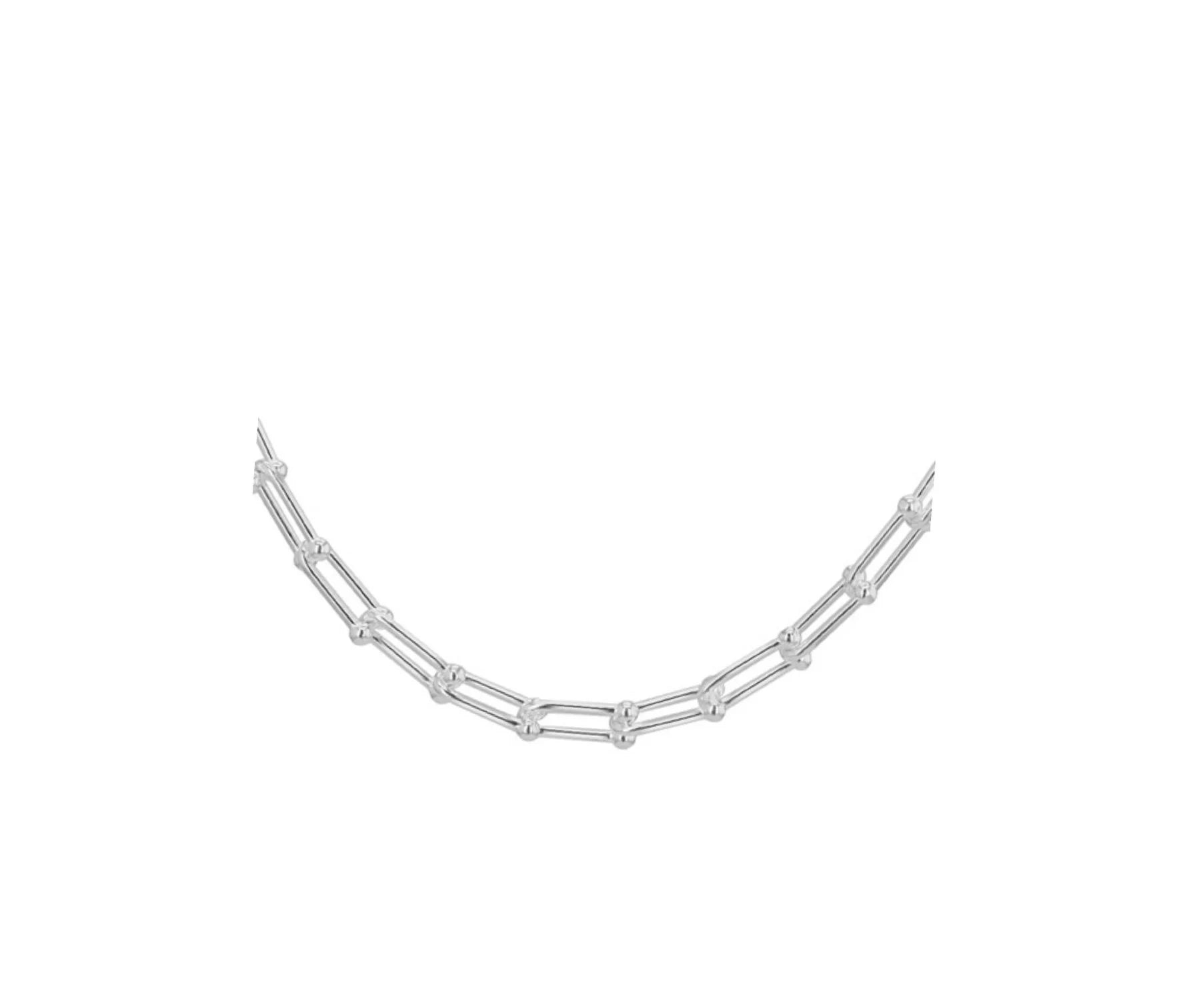 Silver Linked Chain Necklace