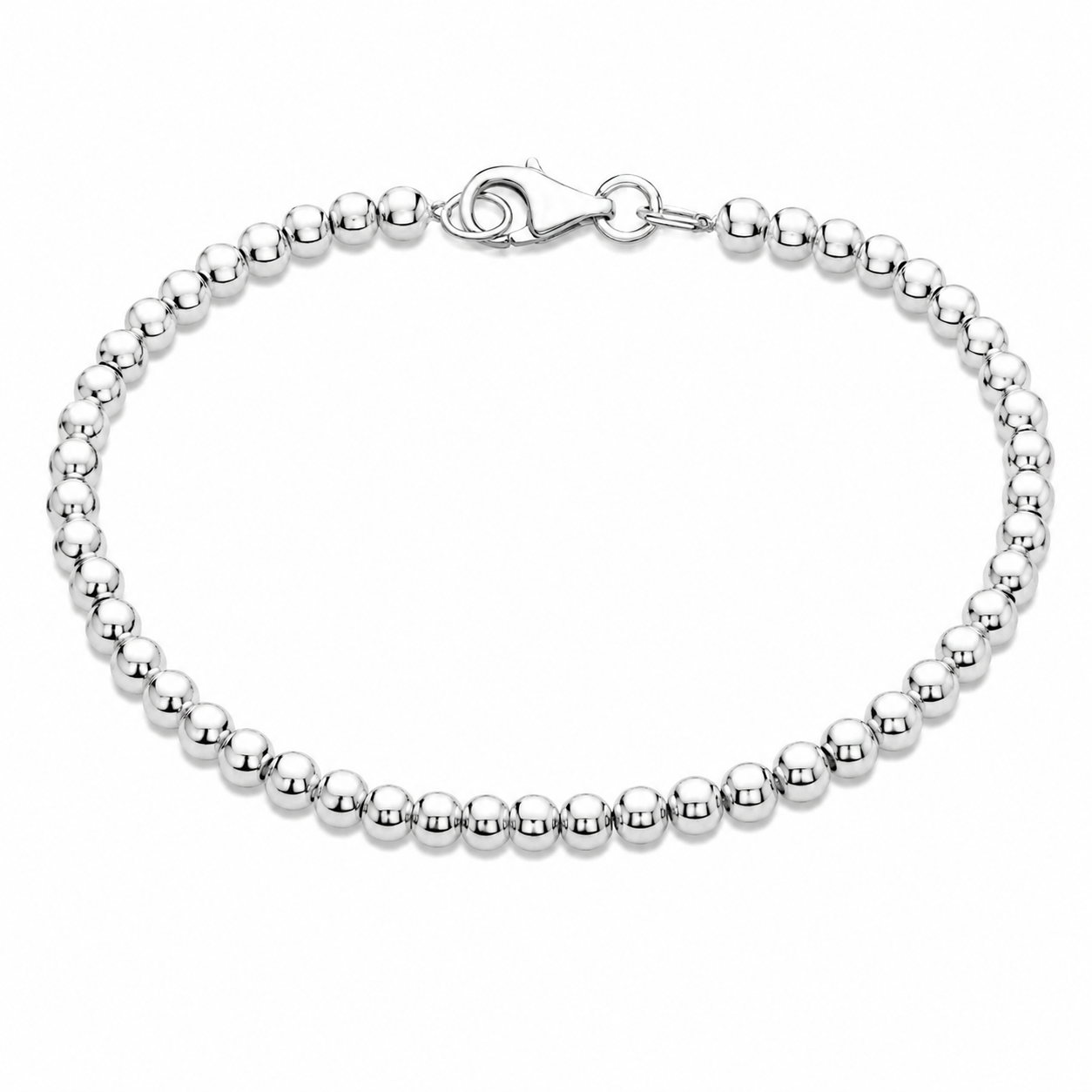 Silver Beaded Bracelet