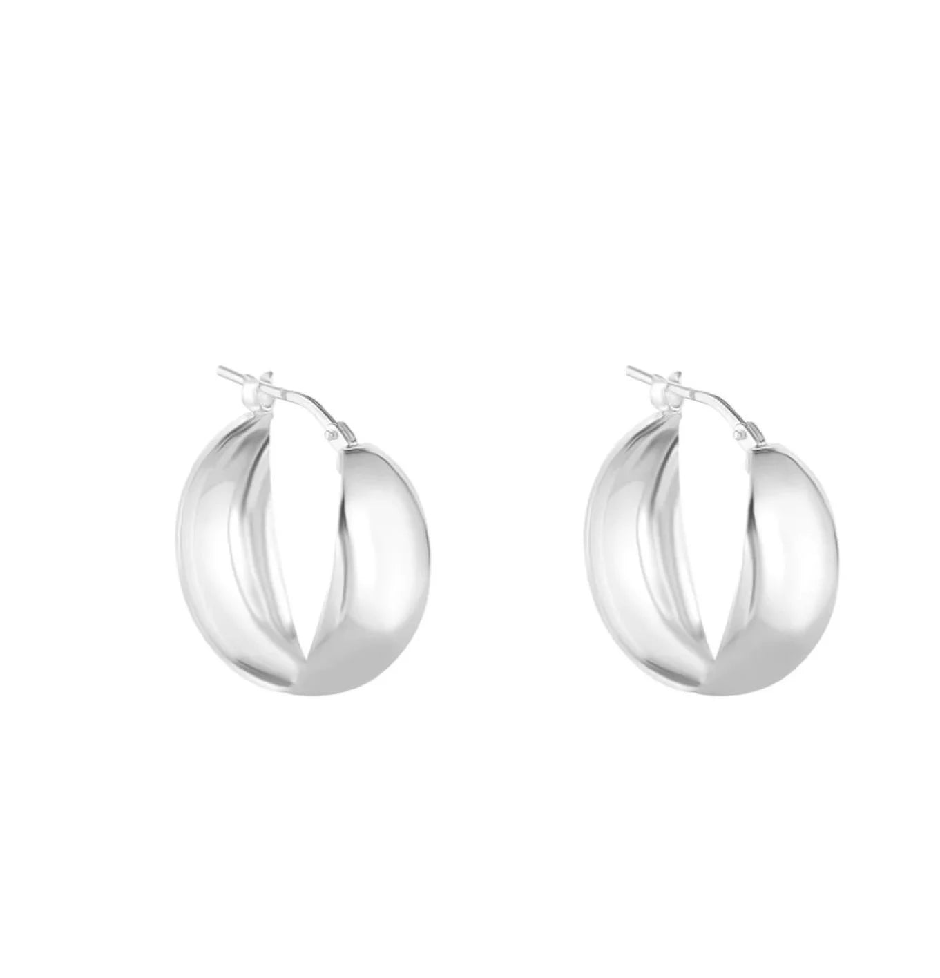 Silver Balbous Hoop