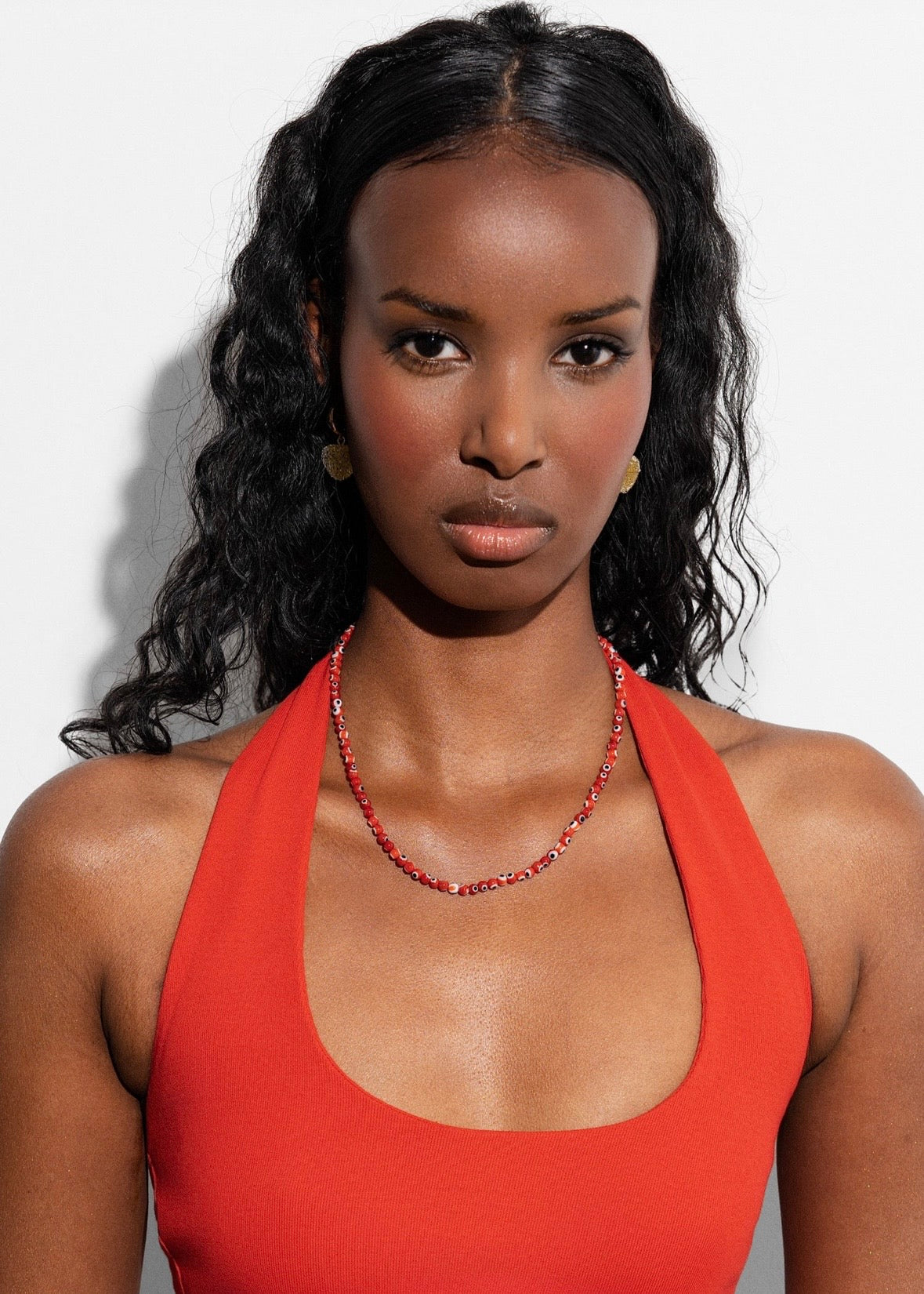 All seeing necklace - Red