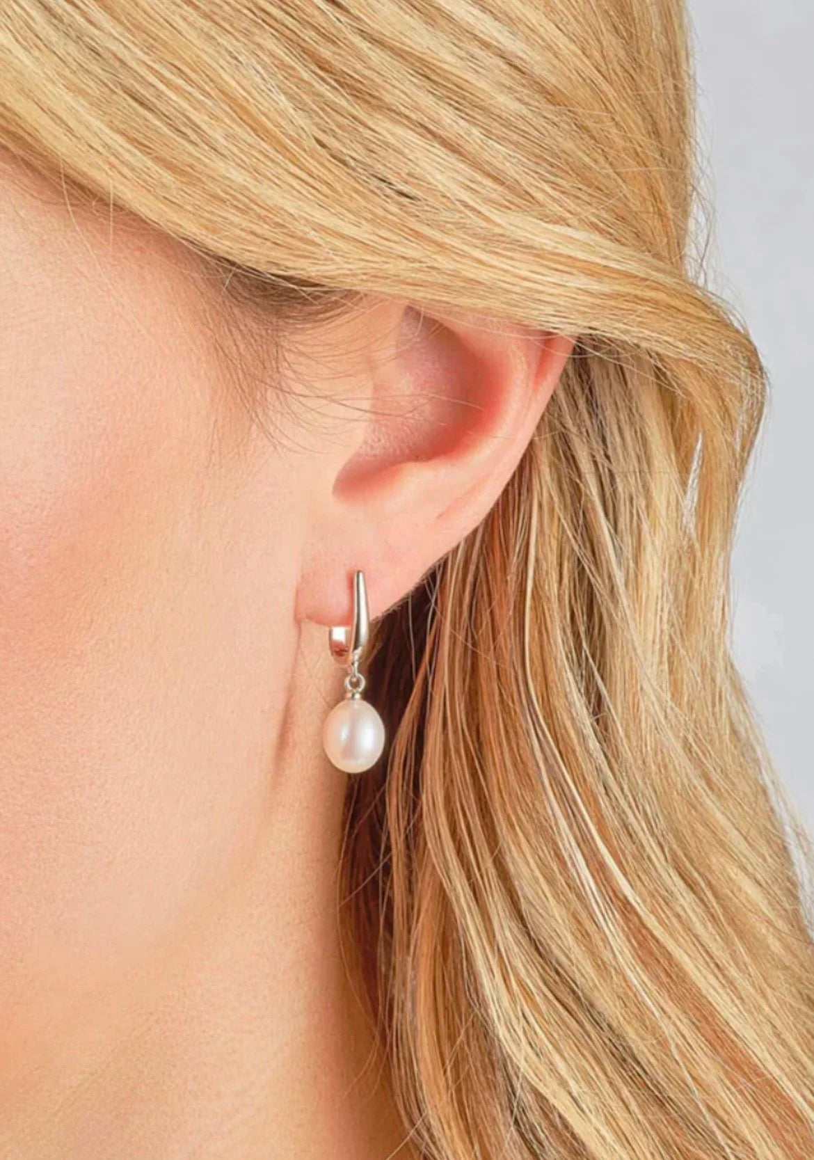 Silver Pearl Drop