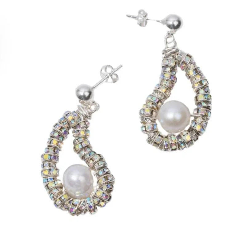 Silver Small Oyster Earrings