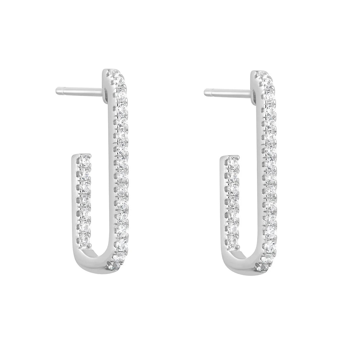 Rectangle Hoop Earrings