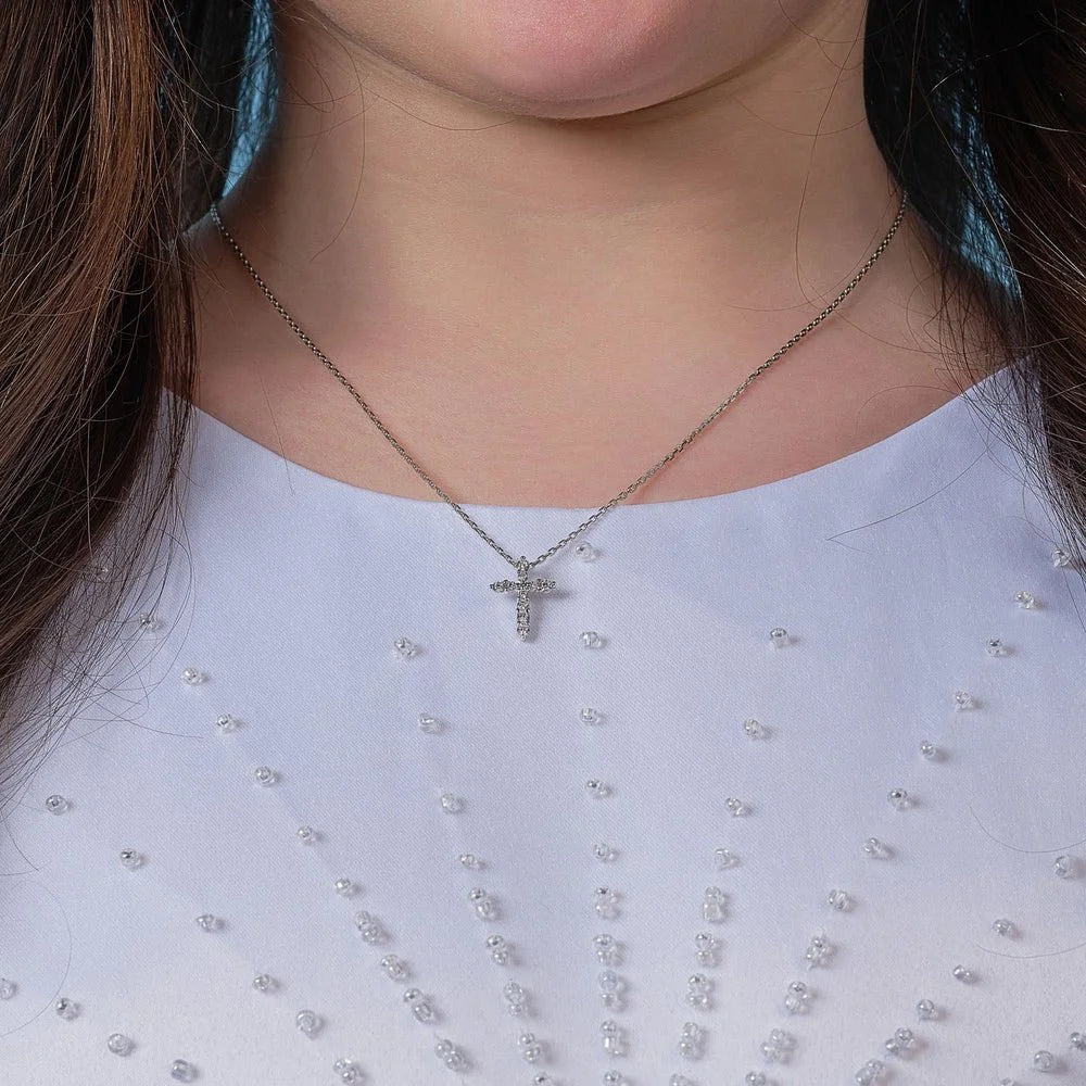 CZ Cross Pendant